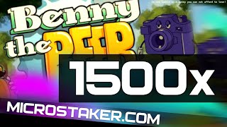 1500x on Benny The Beer #slot by #hacksawgaming