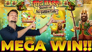 MY BIGGEST WIN EVER ON BIG BASS SECRETS OF THE GOLDEN LAKE!! 🎣💥