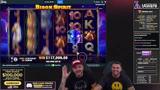 Classybeef Crazy 175k Win on 100 Bison Spirit free spins!
