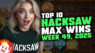 🔥 TOP 10 HACKSAW GAMING MAX WINS OF WEEK 49 / 2025 | REAL PLAYER WINS