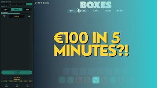 €100 in 5 Minutes?! FAST Money on Boxes by Hacksaw Gaming!