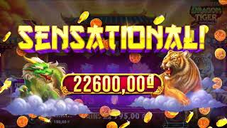 HUGE WIN on DRAGON TIGER FORTUNES! #slot #pragmaticplay #dragon #tiger #fortunes #bitcoin #crypto