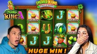 We Finally Hit Emerald King Wheel of Wealth Slot..