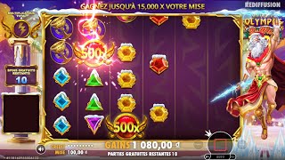 AWESOME WIN on GATES OF OLYMPUS 1000 Xmas! #slot #pragmaticplayslot #gatesofolympus #xmas #christmas
