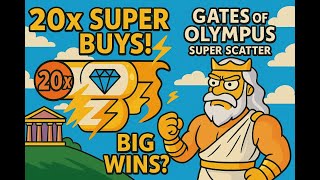 20x Super Free Spins in Gates of Olympus Super Scatter | Pragmatic Play New Slot!