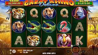 Great Rhino Deluxe by Pragmatic Play - Slot Play and Features
