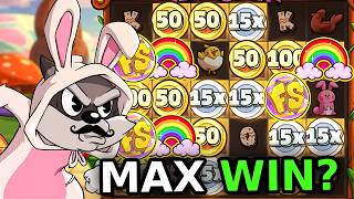 NEW LE BUNNY SLOT ALMOST MAX WIN?!