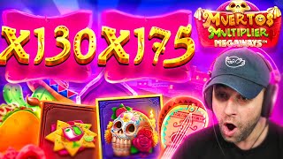 I got MASSIVE MULTIS with CRAZY TUMBLES & WAYS on MUERTOS MEGAWAYS!! (Bonus Buys)
