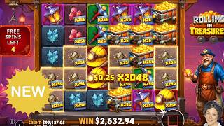 👩‍🦳🎰 ROLLING IN TREASURES 👀 PRAGMATIC PLAY🚨NEW SLOT👍 🎰 #newslots 🚨#demoplay