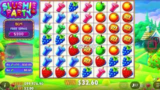 10K WIN on SLUSHIE PARTY WITHOUT BUYING THE BONUS BUY 🍧💥 SUPER BONUS GOES CRAZY! | Pragmatic Play