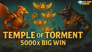 TEMPLE OF TORMENT (HACKSAW GAMING) BIG WIN 5000x 😱🤑
