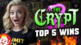 😱 TOP 5 THE CRYPT 2 WINS | NOLIMIT CITY